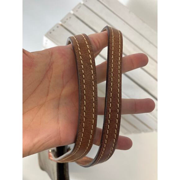 DOONEY & BOURKE LARGE GRAY ANIMAL PRINT LEATHER SHOUDLER BAG - Picture 15 of 15